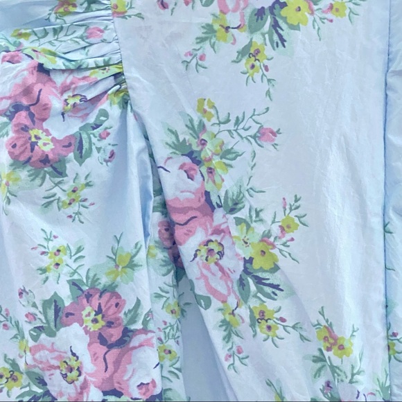 NWT: GANNI | Floral Puff Sleeve Top - Picture 6 of 13